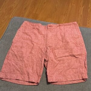 J. Crew Men's Pink Flat Front Shorts